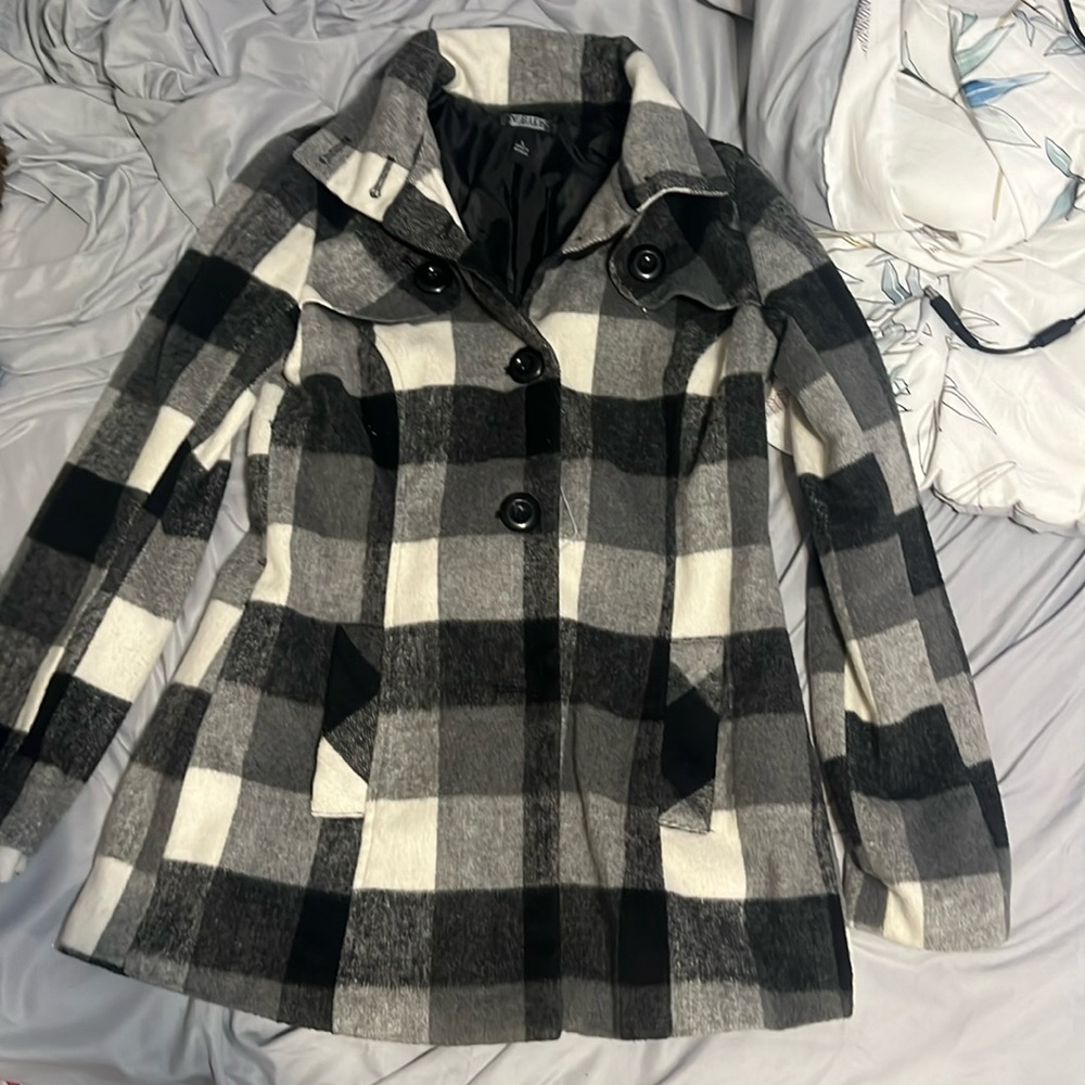 A.BYER women’s jacket size large plaid